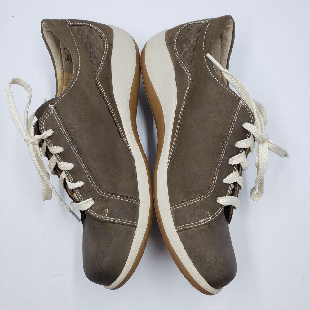 Aetrex Dana Brown Leather Lace Up Comfort Support Sneakers Womens 8.5 - Picture 9 of 11